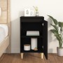 Mesita de noche madera contrachapada negro 40x35x70 cm de vidaXL, Mesitas de noche - Ref: Foro24-819630, Precio: 46,06 €, Des...