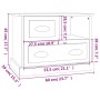 Mesita de noche marrón roble 60x39x45 cm de vidaXL, Mesitas de noche - Ref: Foro24-816367, Precio: 59,00 €, Descuento: %