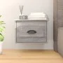 Mesita de noche de pared color gris Sonoma 41,5x36x28 cm de vidaXL, Mesitas de noche - Ref: Foro24-816388, Precio: 35,17 €, D...