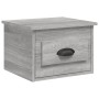 Mesita de noche de pared color gris Sonoma 41,5x36x28 cm de vidaXL, Mesitas de noche - Ref: Foro24-816388, Precio: 35,59 €, D...