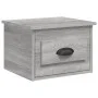 Mesita de noche de pared color gris Sonoma 41,5x36x28 cm de vidaXL, Mesitas de noche - Ref: Foro24-816388, Precio: 35,17 €, D...