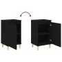 Mesita de noche madera contrachapada negro 40x35x70 cm de vidaXL, Mesitas de noche - Ref: Foro24-819630, Precio: 45,51 €, Des...