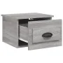 Mesita de noche de pared color gris Sonoma 41,5x36x28 cm de vidaXL, Mesitas de noche - Ref: Foro24-816388, Precio: 35,17 €, D...