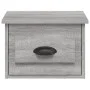 Mesita de noche de pared color gris Sonoma 41,5x36x28 cm de vidaXL, Mesitas de noche - Ref: Foro24-816388, Precio: 35,17 €, D...