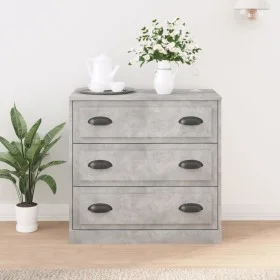 Aparador de madera contrachapada gris hormigón 70x35,5x67,5 cm de vidaXL, Aparadores - Ref: Foro24-816228, Precio: 94,02 €, D...