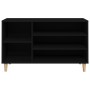 Mueble zapatero madera contrachapada negro 102x36x60 cm en Zapateros y organizadores de calzado | Comprar online en Foru.es