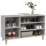Mueble zapatero madera contrachapada gris hormigón 102x36x60 cm en Zapateros y organizadores de calzado | Comprar online en Foru