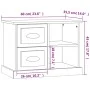 Mesita de noche blanco 60x35,5x45 cm de vidaXL, Mesitas de noche - Ref: Foro24-816368, Precio: 55,24 €, Descuento: %