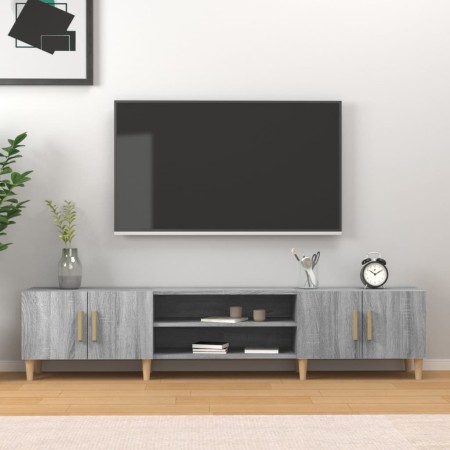 Mueble para TV madera contrachapada gris Sonoma 180x31,5x40 cm de vidaXL, Muebles TV - Ref: Foro24-816262, Precio: 91,54 €, D...