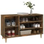 Mueble zapatero madera contrachapada roble ahumado 102x36x60 cm en Zapateros y organizadores de calzado | Comprar online en Foru