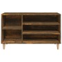 Mueble zapatero madera contrachapada roble ahumado 102x36x60 cm en Zapateros y organizadores de calzado | Comprar online en Foru