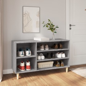 Mueble zapatero madera contrachapada gris Sonoma 102x36x60 cm en Zapateros y organizadores de calzado | Comprar online en Foru.e