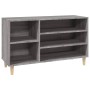 Mueble zapatero madera contrachapada gris Sonoma 102x36x60 cm en Zapateros y organizadores de calzado | Comprar online en Foru.e