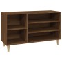 Mueble zapatero madera contrachapada roble marrón 102x36x60 cm en Zapateros y organizadores de calzado | Comprar online en Foru.