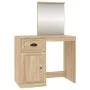 Tocador espejo madera contrachapada roble Sonoma 90x50x132,5cm de vidaXL, Tocadores para dormitorios - Ref: Foro24-816763, Pr...