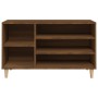 Mueble zapatero madera contrachapada roble marrón 102x36x60 cm en Zapateros y organizadores de calzado | Comprar online en Foru.