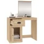 Tocador espejo madera contrachapada roble Sonoma 90x50x132,5cm de vidaXL, Tocadores para dormitorios - Ref: Foro24-816763, Pr...