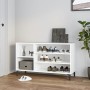 Mueble zapatero madera contrachapada blanco 102x36x60 cm en Zapateros y organizadores de calzado | Comprar online en Foru.es