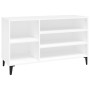 Mueble zapatero madera contrachapada blanco 102x36x60 cm en Zapateros y organizadores de calzado | Comprar online en Foru.es