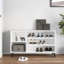 Mueble zapatero madera contrachapada blanco 102x36x60 cm en Zapateros y organizadores de calzado | Comprar online en Foru.es
