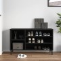 Mueble zapatero madera contrachapada negro 102x36x60 cm en Zapateros y organizadores de calzado | Comprar online en Foru.es