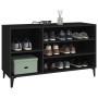 Mueble zapatero madera contrachapada negro 102x36x60 cm en Zapateros y organizadores de calzado | Comprar online en Foru.es