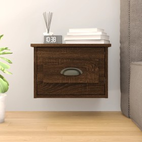 Mesita de noche de pared color marrón roble 41,5x36x28 cm de vidaXL, Mesitas de noche - Ref: Foro24-816390, Precio: 34,52 €, ...