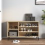 Mueble zapatero madera contrachapada roble Sonoma 102x36x60 cm en Zapateros y organizadores de calzado | Comprar online en Foru.