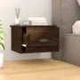 Mesita de noche de pared color marrón roble 41,5x36x28 cm de vidaXL, Mesitas de noche - Ref: Foro24-816390, Precio: 34,10 €, ...