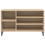 Mueble zapatero madera contrachapada roble Sonoma 102x36x60 cm en Zapateros y organizadores de calzado | Comprar online en Foru.