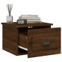 Mesita de noche de pared color marrón roble 41,5x36x28 cm de vidaXL, Mesitas de noche - Ref: Foro24-816390, Precio: 34,52 €, ...