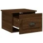 Mesita de noche de pared color marrón roble 41,5x36x28 cm de vidaXL, Mesitas de noche - Ref: Foro24-816390, Precio: 34,10 €, ...