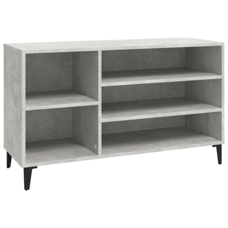Mueble zapatero madera contrachapada gris hormigón 102x36x60 cm en Zapateros y organizadores de calzado | Comprar online en Foru