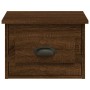 Mesita de noche de pared color marrón roble 41,5x36x28 cm de vidaXL, Mesitas de noche - Ref: Foro24-816390, Precio: 34,52 €, ...