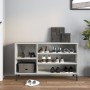 Mueble zapatero madera contrachapada gris hormigón 102x36x60 cm en Zapateros y organizadores de calzado | Comprar online en Foru