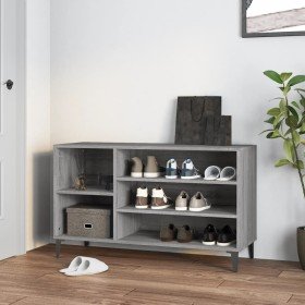 Mueble zapatero madera contrachapada gris Sonoma 102x36x60 cm en Zapateros y organizadores de calzado | Comprar online en Foru.e