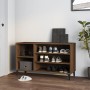 Mueble zapatero madera contrachapada roble marrón 102x36x60 cm en Zapateros y organizadores de calzado | Comprar online en Foru.