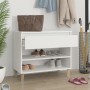 Mueble zapatero madera contrachapada blanco 70x36x60 cm en Zapateros y organizadores de calzado | Comprar online en Foru.es