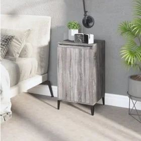 Mesita de noche madera contrachapada gris Sonoma 40x35x70 cm de vidaXL, Mesitas de noche - Ref: Foro24-819656, Precio: 45,46 ...