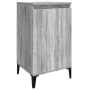 Mesita de noche madera contrachapada gris Sonoma 40x35x70 cm de vidaXL, Mesitas de noche - Ref: Foro24-819656, Precio: 45,99 ...