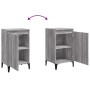 Mesita de noche madera contrachapada gris Sonoma 40x35x70 cm de vidaXL, Mesitas de noche - Ref: Foro24-819656, Precio: 45,99 ...