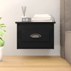 Black wall bedside table 41.5x36x28 cm by vidaXL, Nightstands - Ref: Foro24-816378, Price: 31,54 €, Discount: %