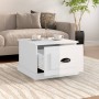 Mesa de centro madera contrachapada blanco brillo 50x50x35 cm de vidaXL, Mesas de centro - Ref: Foro24-816250, Precio: 47,06 ...