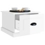 Mesa de centro madera contrachapada blanco brillo 50x50x35 cm de vidaXL, Mesas de centro - Ref: Foro24-816250, Precio: 47,06 ...