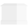 Mesa de centro madera contrachapada blanco brillo 50x50x35 cm de vidaXL, Mesas de centro - Ref: Foro24-816250, Precio: 47,06 ...