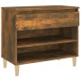 Mueble zapatero madera contrachapada roble ahumado 70x36x60 cm en Zapateros y organizadores de calzado | Comprar online en Foru.