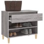 Mueble zapatero madera contrachapada gris Sonoma 70x36x60 cm en Zapateros y organizadores de calzado | Comprar online en Foru.es