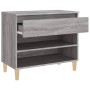 Mueble zapatero madera contrachapada gris Sonoma 70x36x60 cm en Zapateros y organizadores de calzado | Comprar online en Foru.es