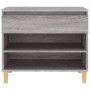 Mueble zapatero madera contrachapada gris Sonoma 70x36x60 cm en Zapateros y organizadores de calzado | Comprar online en Foru.es