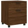 Oak Sonoma plywood wheeled filing cabinet 45x38x54 cm by vidaXL, Filing cabinets - Ref: Foro24-817137, Price: 49,68 €, Discou...